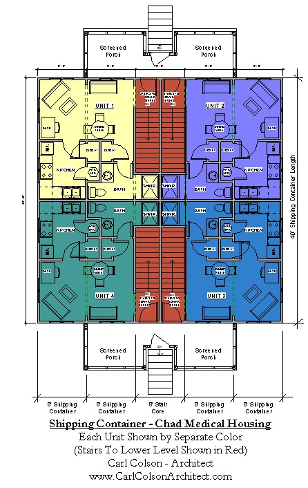 Shipping Containers - Chad Medical Housing Diagram