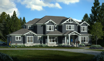large Craftsman style home